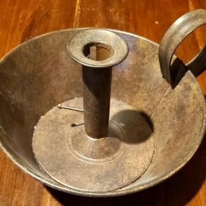 - Primitive courting candle holder metal Decor Farmhouse